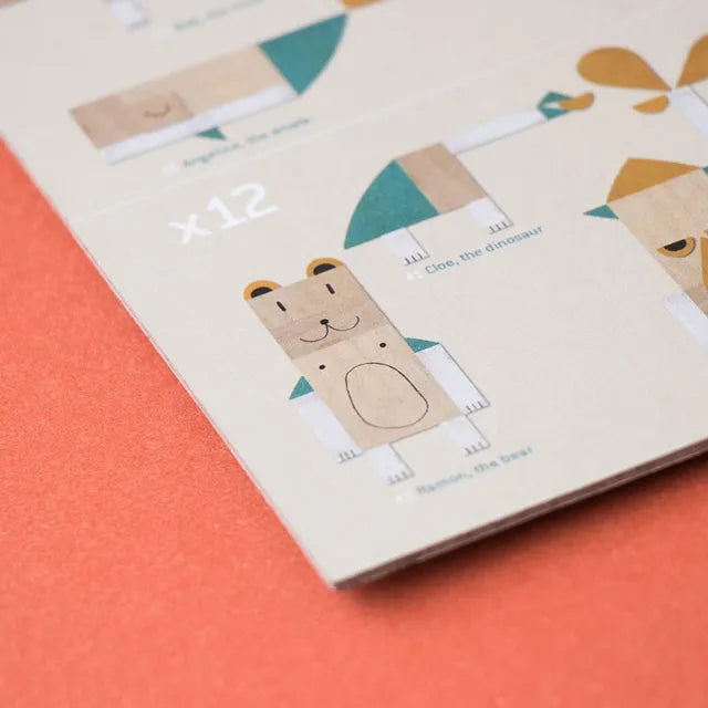 Wooden toy: The fox & the mouse, LONDJI