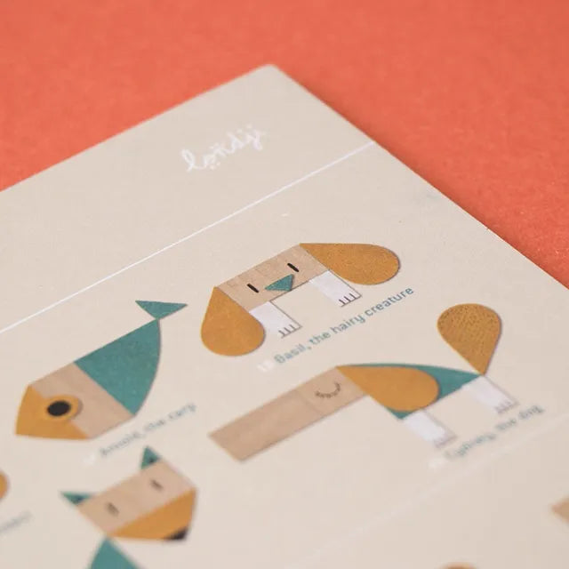 Wooden toy: The fox & the mouse, LONDJI