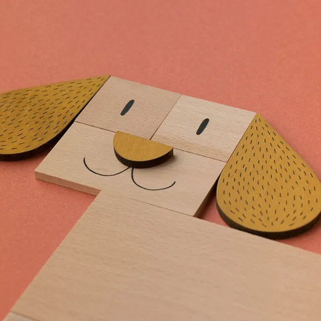 Wooden toy: The fox & the mouse, LONDJI