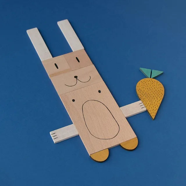 Wooden toy: The fox & the mouse, LONDJI