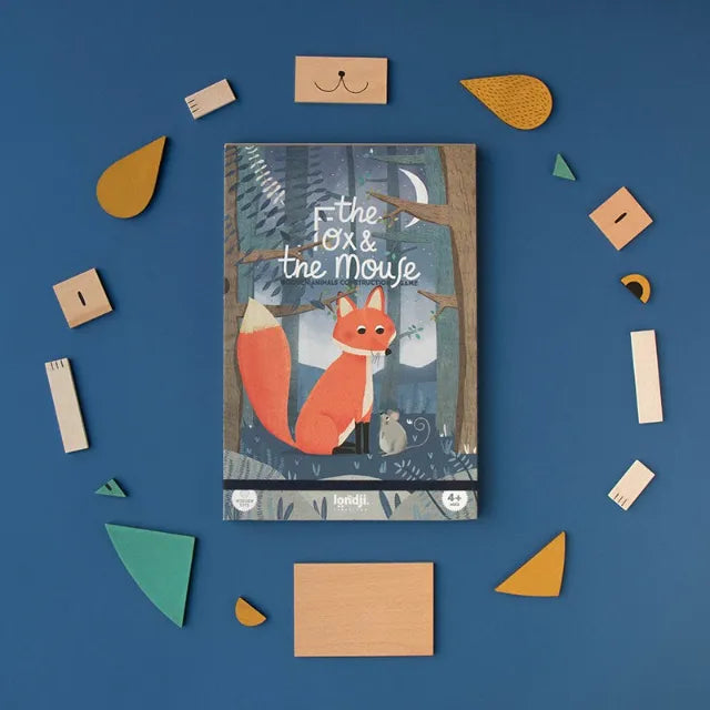 Wooden toy: The fox & the mouse, LONDJI
