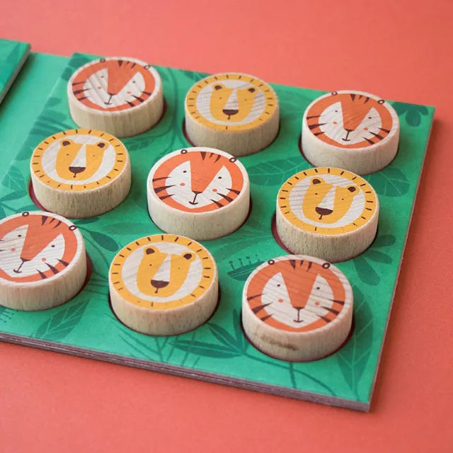 Three in a row game: Lion and tiger tic tac toe, LONDJI