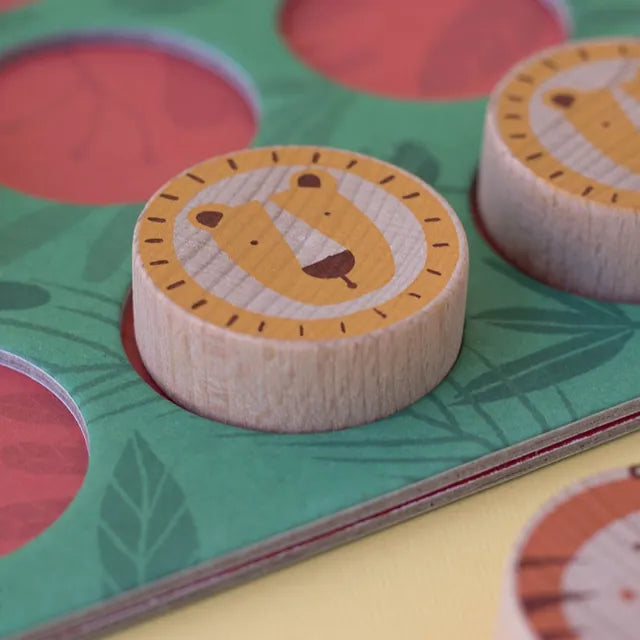Three in a row game: Lion and tiger tic tac toe, LONDJI