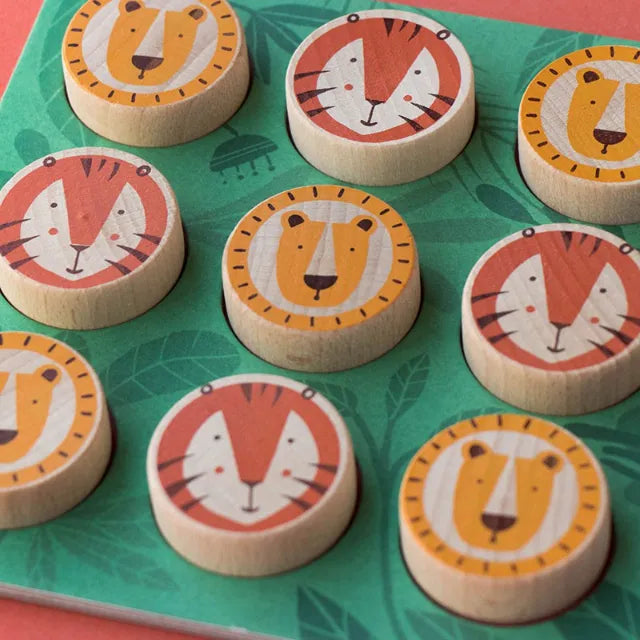 Three in a row game: Lion and tiger tic tac toe, LONDJI