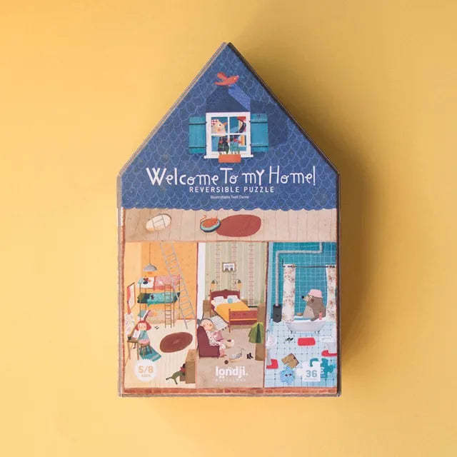 Reversible puzzle: Welcome to my home 36 pcs, LONDJI