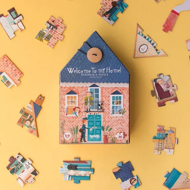 Reversible puzzle: Welcome to my home 36 pcs, LONDJI