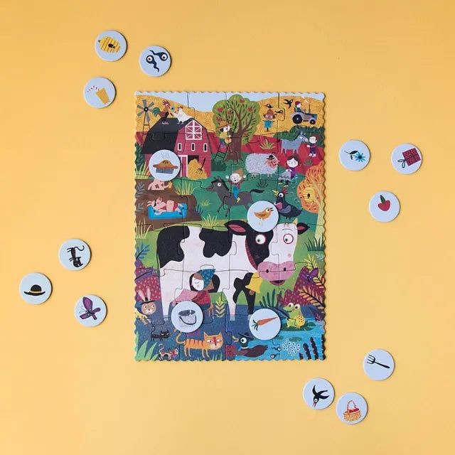 Look & Find First Pocket Puzzle: My Little Farm 24 pcs, LONDJI