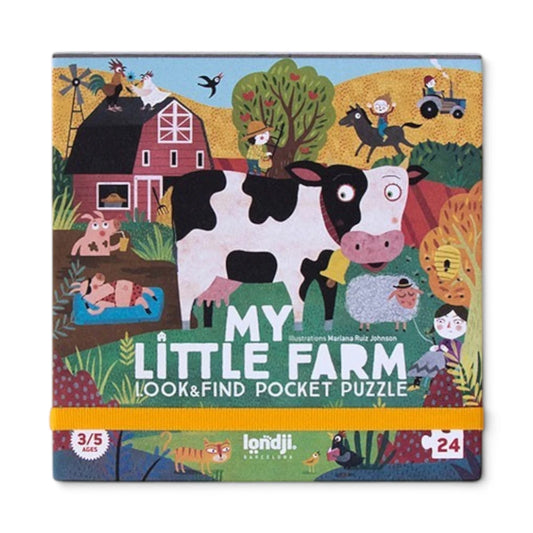 Look & Find First Pocket Puzzle: My Little Farm 24 pcs, LONDJI