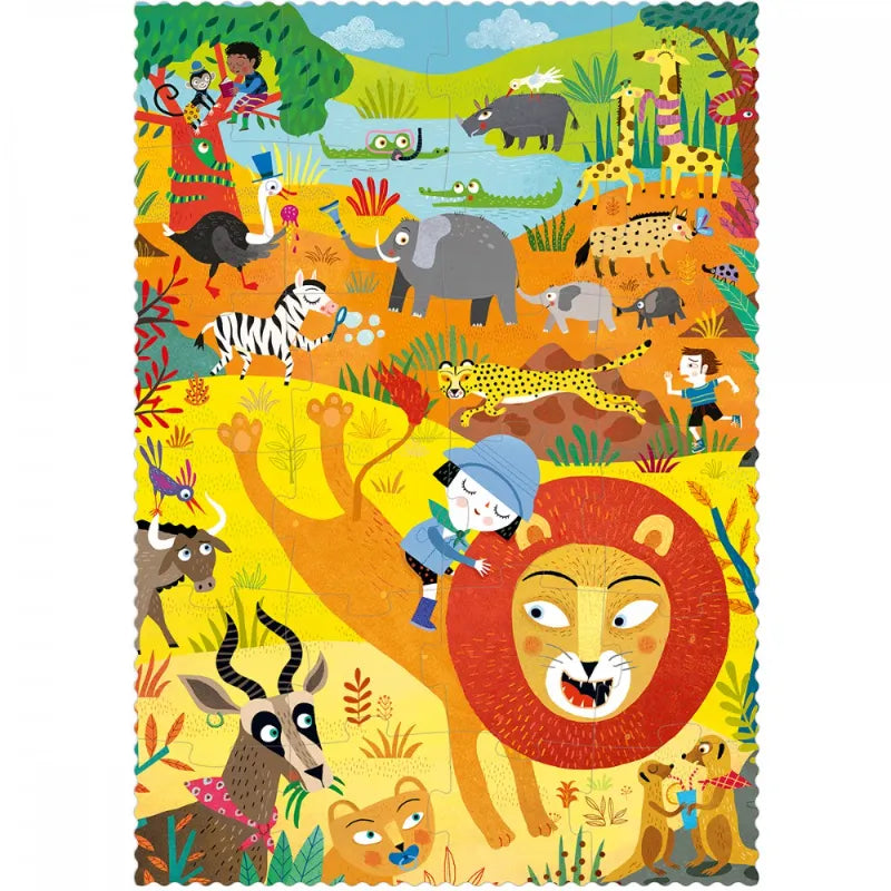 Look and Find First Pocket Puzzle: My Little Jungle 24 pcs, LONDJI