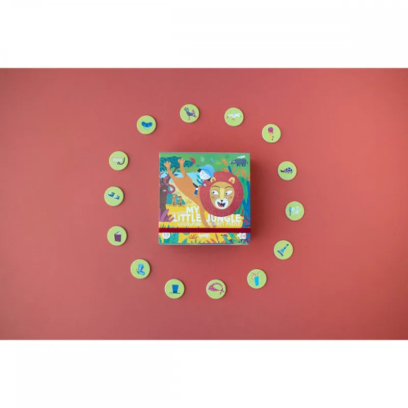 Look and Find First Pocket Puzzle: My Little Jungle 24 pcs, LONDJI