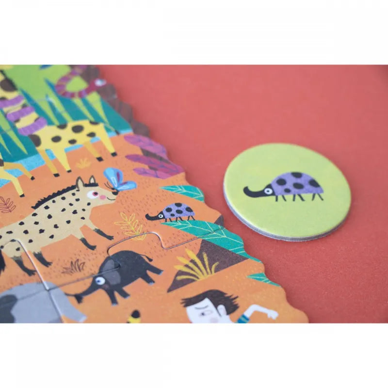 Look and Find First Pocket Puzzle: My Little Jungle 24 pcs, LONDJI