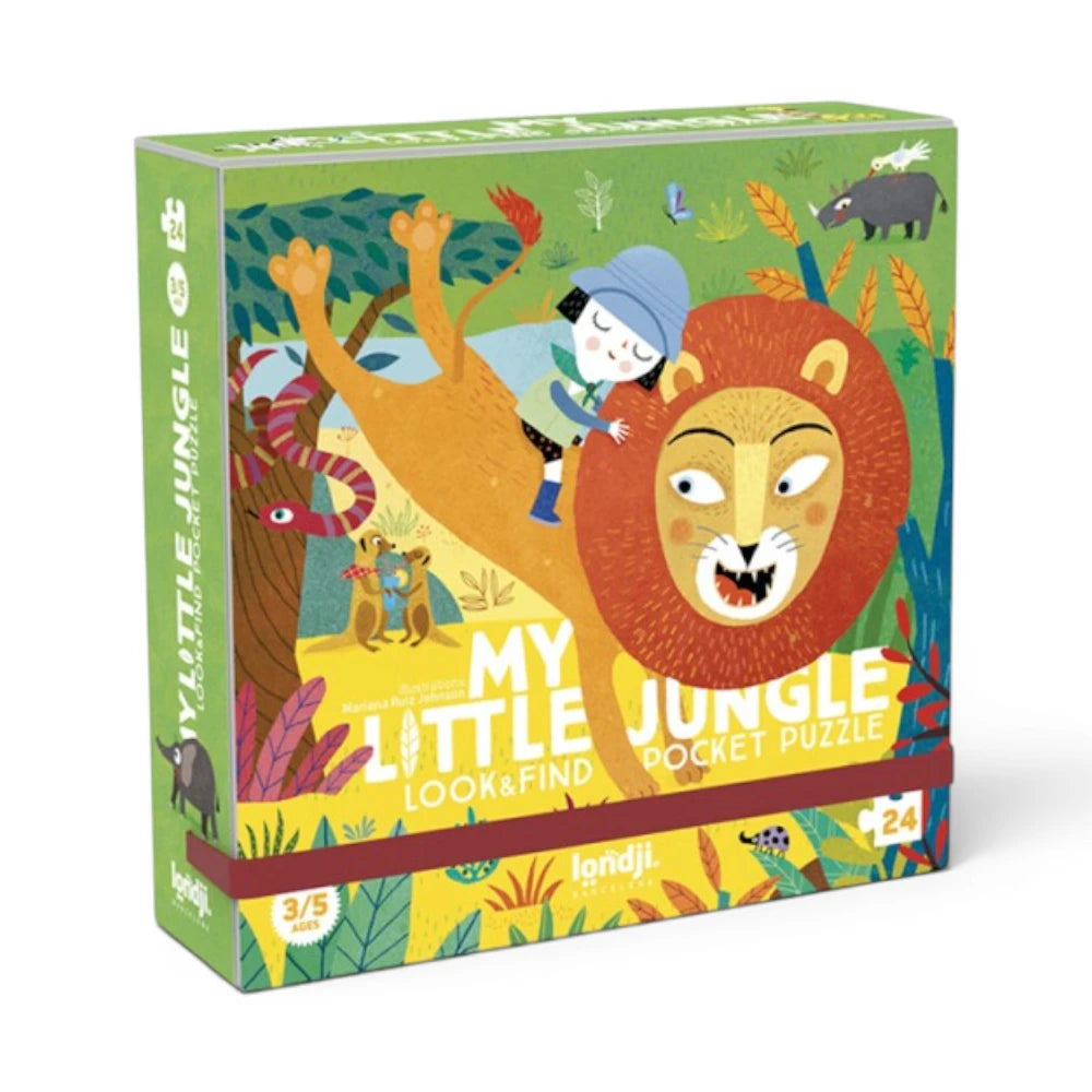 Look and Find First Pocket Puzzle: My Little Jungle 24 pcs, LONDJI