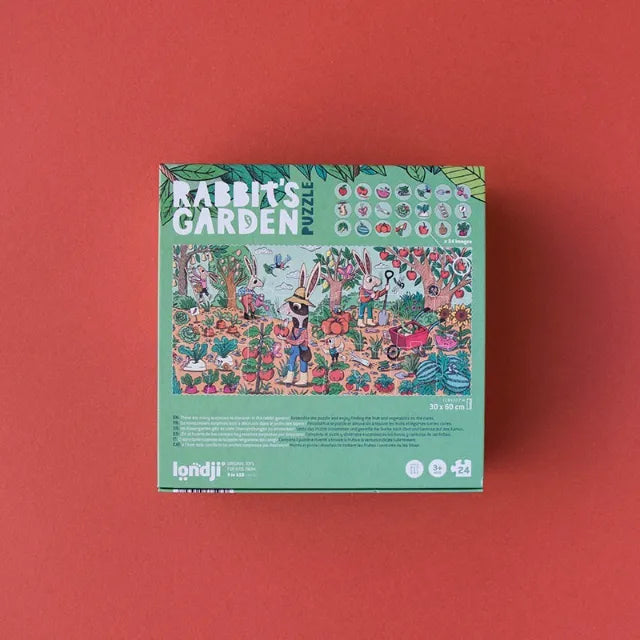 Look and Find First Puzzle: Rabbit's Garden 24 pcs, LONDJI