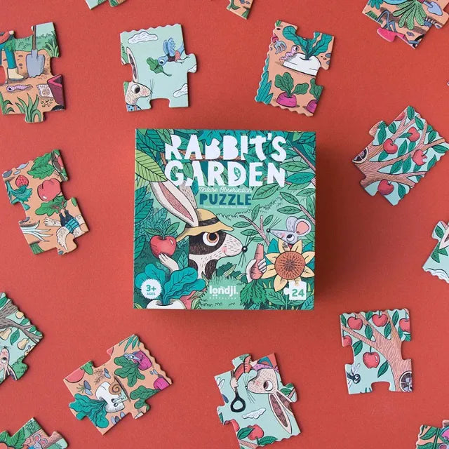 Look and Find First Puzzle: Rabbit's Garden 24 pcs, LONDJI