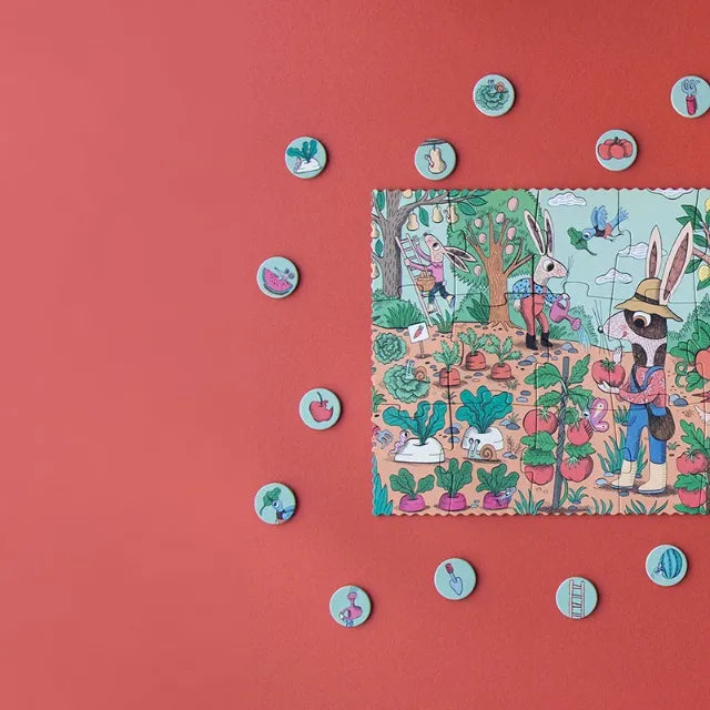 Look and Find First Puzzle: Rabbit's Garden 24 pcs, LONDJI