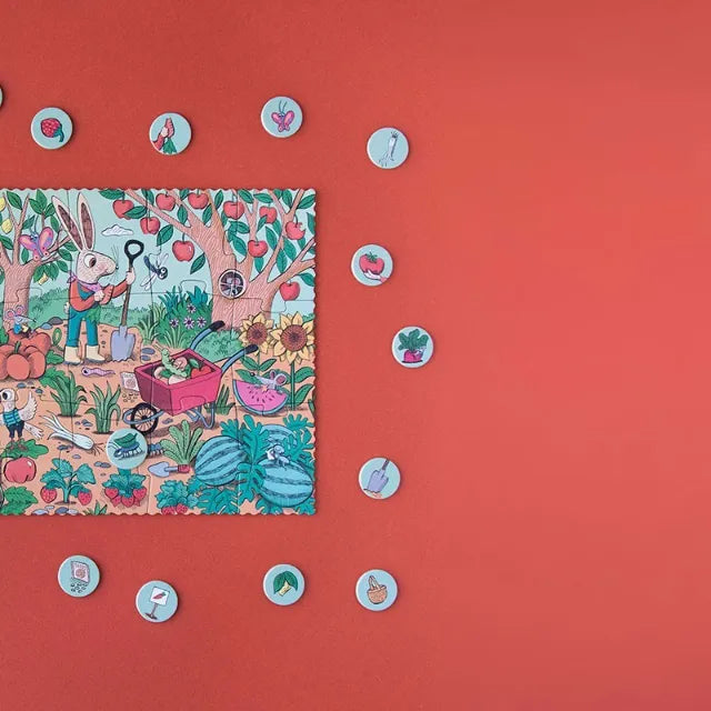 Look and Find First Puzzle: Rabbit's Garden 24 pcs, LONDJI