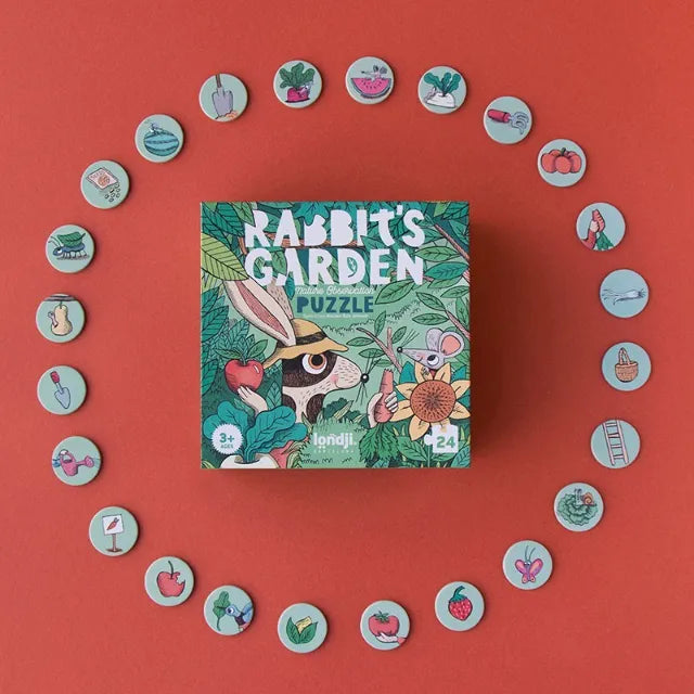 Look and Find First Puzzle: Rabbit's Garden 24 pcs, LONDJI