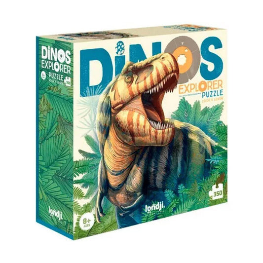 Look and Learn Puzzle 350 pcs: Dinos Explorer, LONDJI
