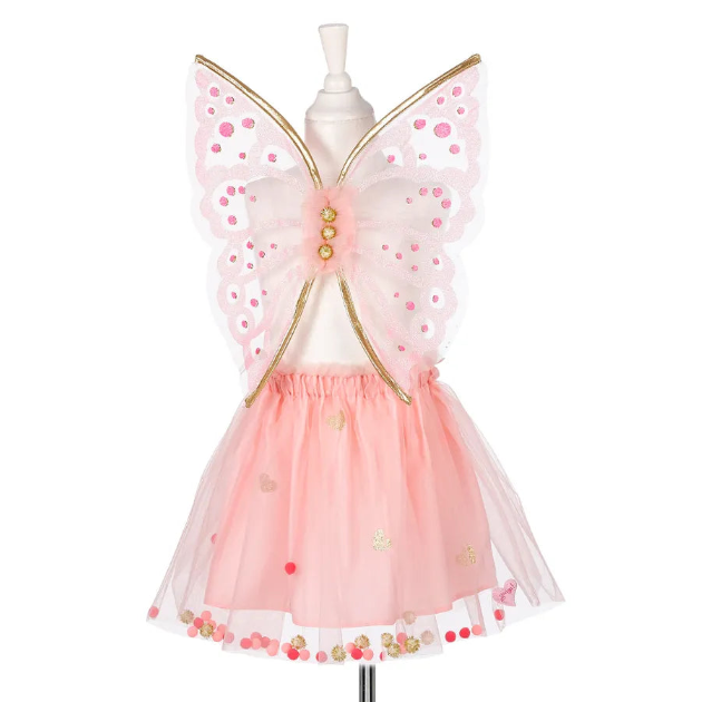 Lusianne, Fairy Skirt & Wings Set for Kids, Adjustable Fit