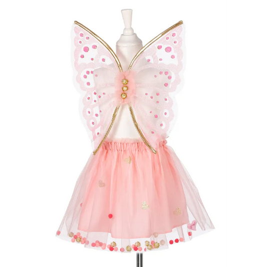 Lusianne, Fairy Skirt & Wings Set for Kids, Adjustable Fit