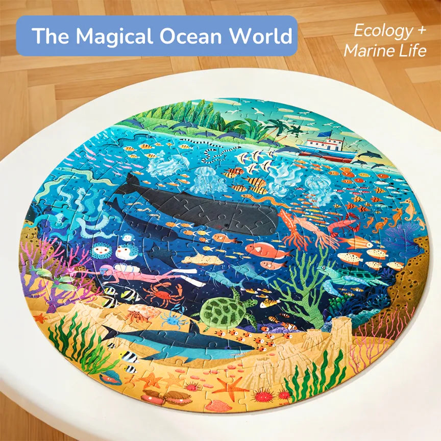 Magic Ocean, Panoramic Puzzle for Kids, 150 Pieces