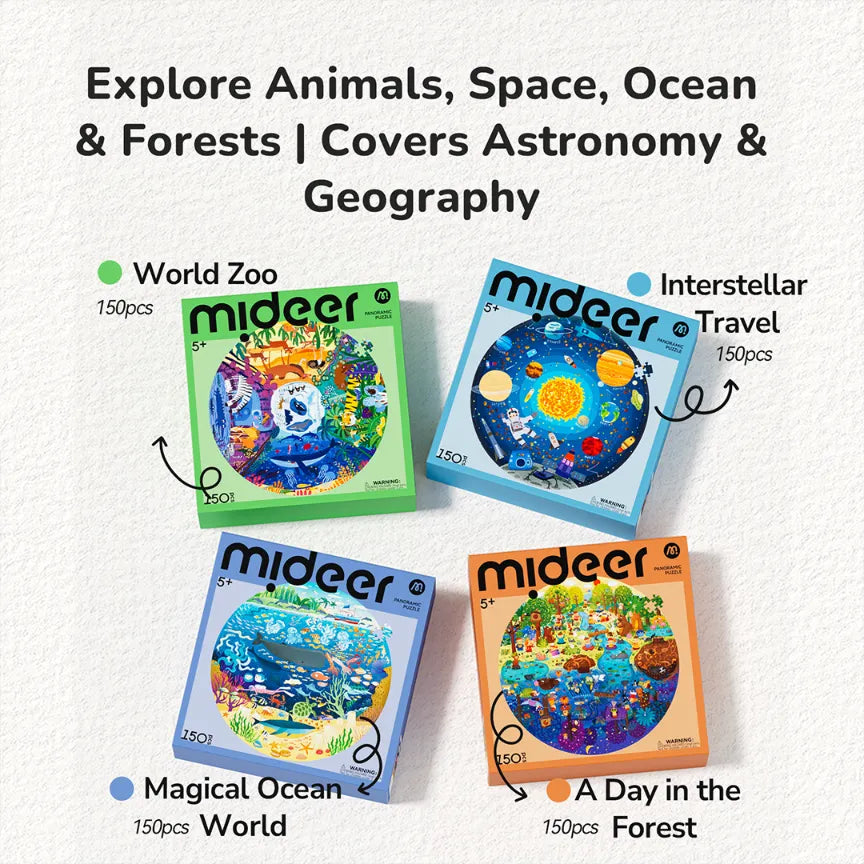 Magic Ocean, Panoramic Puzzle for Kids, 150 Pieces