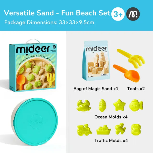Magic Sand Play Set, Portable Pack for Kids 3+