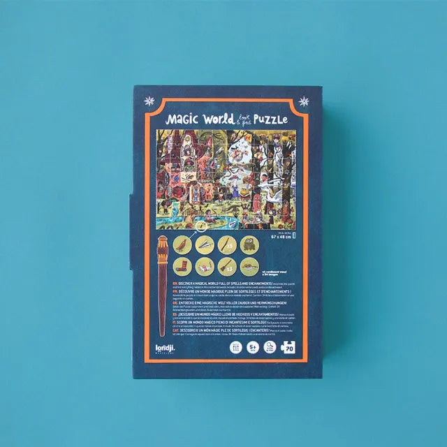 Magic World: 70 Pieces, Look & Find Puzzle for Kids