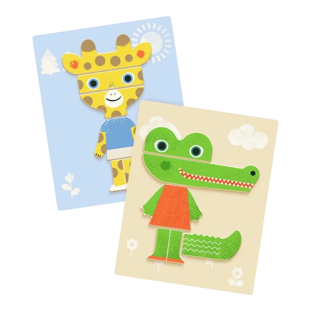 Magnetic Game 3+: Inzebox Mix Animals, Djeco