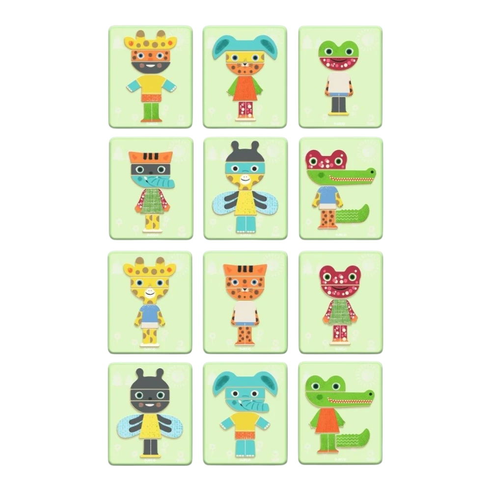 Magnetic Game 3+: Inzebox Mix Animals, Djeco