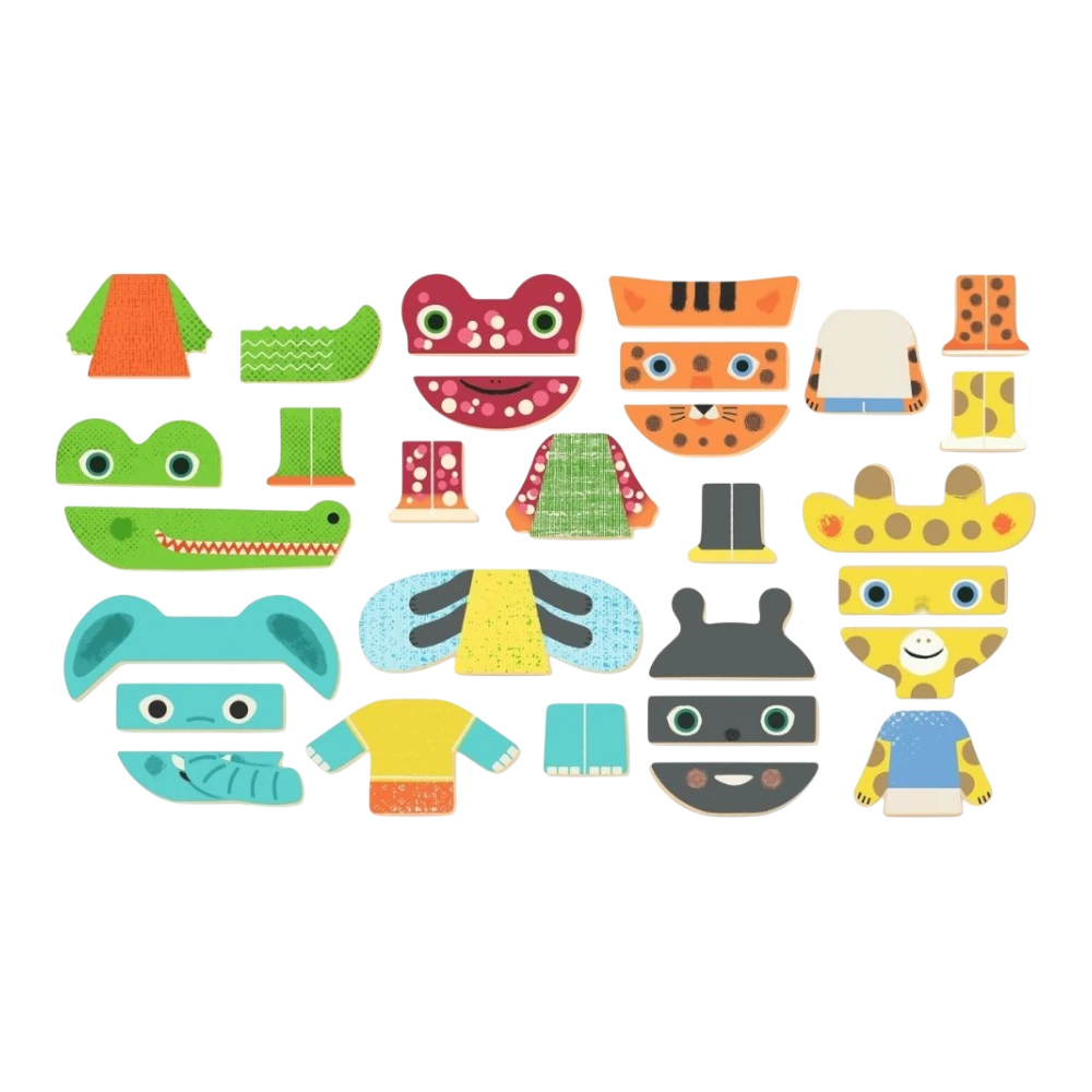 Magnetic Game 3+: Inzebox Mix Animals, Djeco