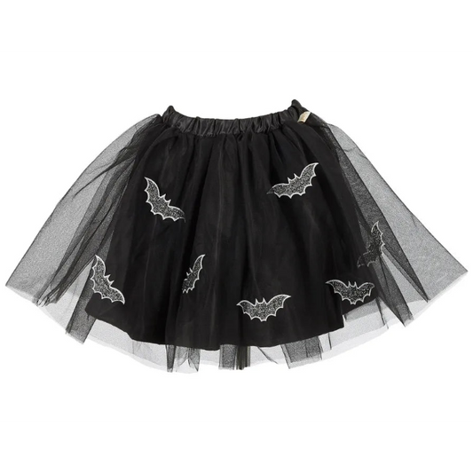 Mathilde, Black Bat Skirt for Kids 4-7