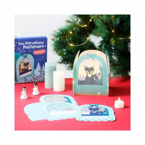 Artistic kit: My candle holder in paper, AUZOU