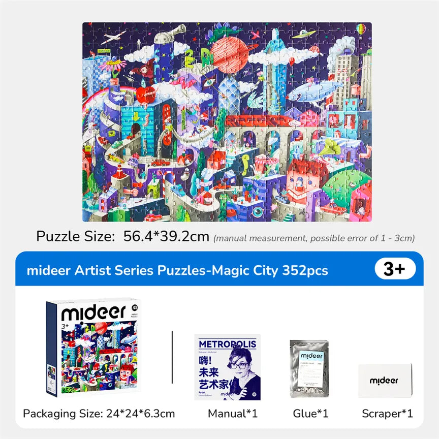 Metropolis, Artist Puzzle for Kids, 352 Pieces