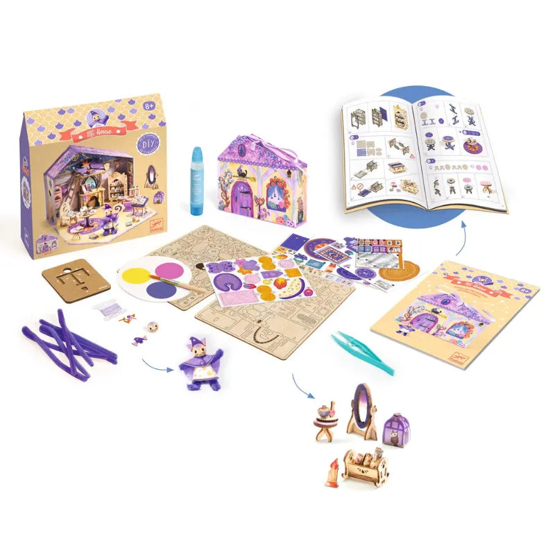 Mi House Astra, DIY Dollhouse Suitcase Kit For Kids 8+