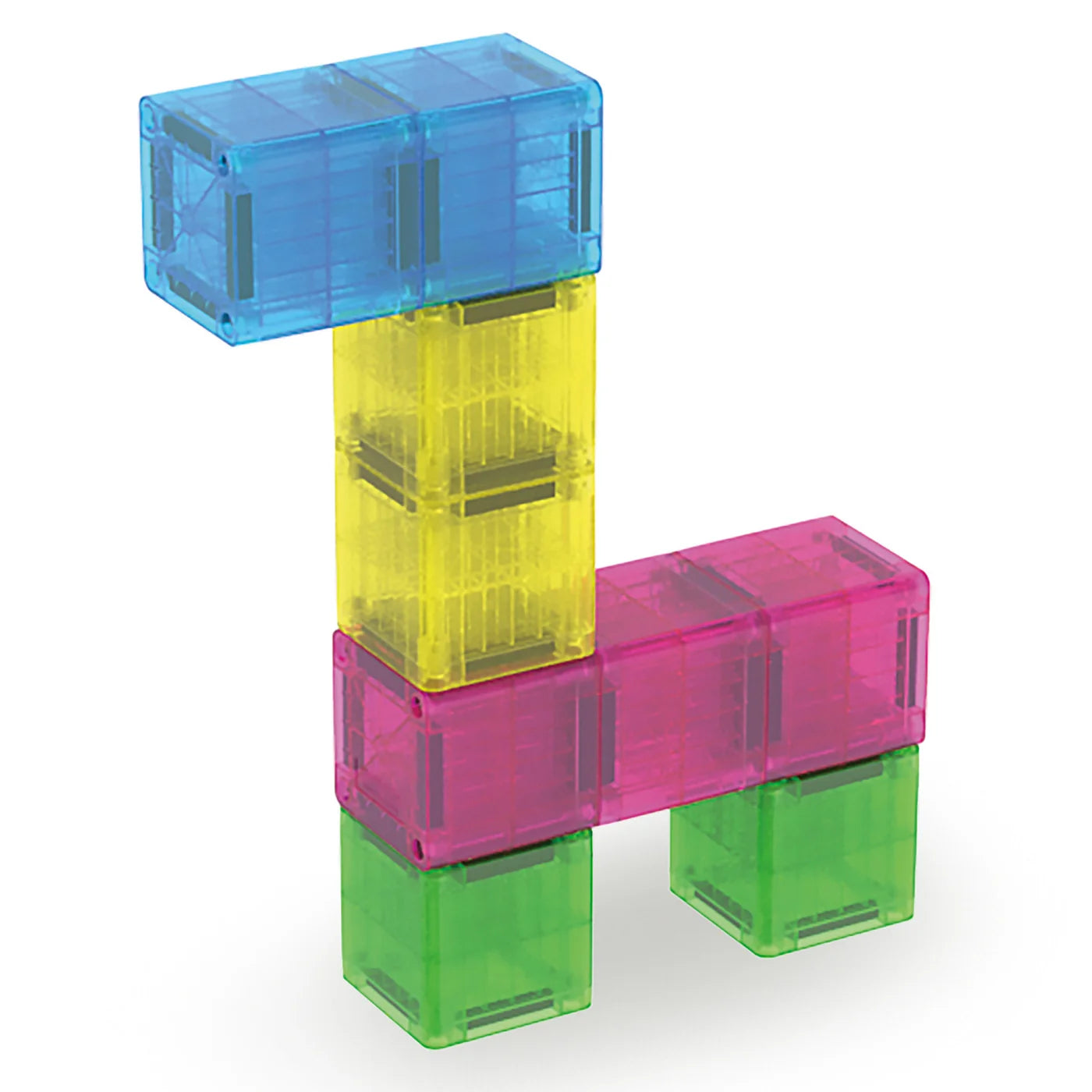 MicroMAGS Travel: Cubes, 9 Pieces, Magnetic Tiles for Kids 2+
