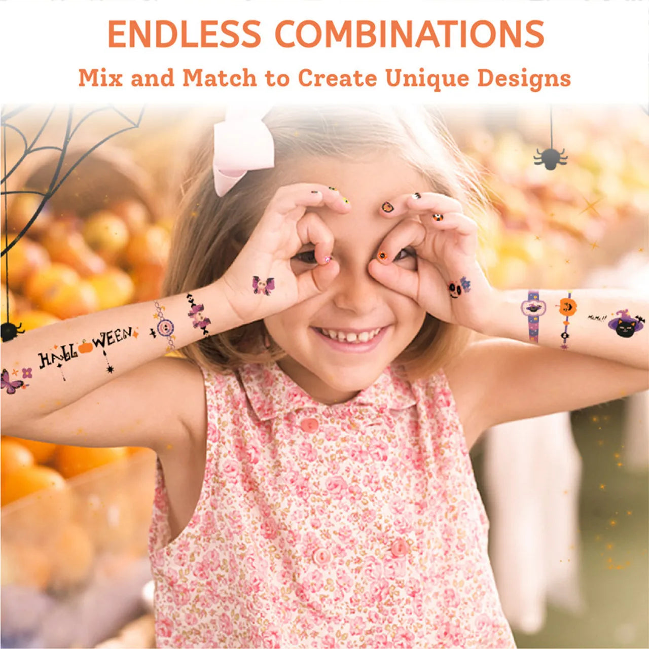 Halloween Stickers & Tattoo Set, Sticker & Tattoo Set for Kids 8+