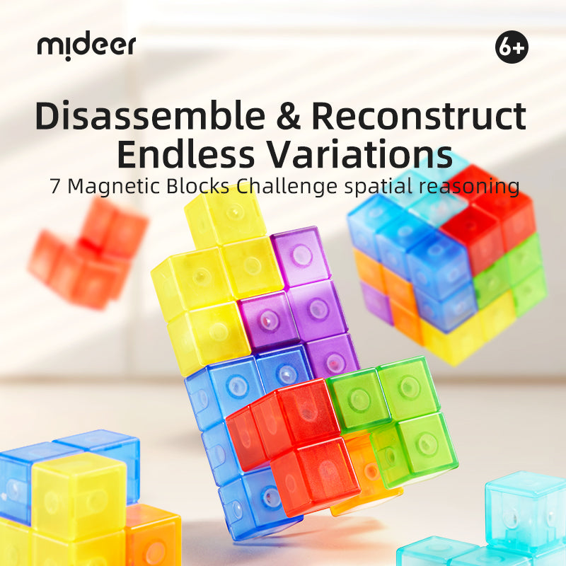 Magnetic Cube Building Blocks, Mideer