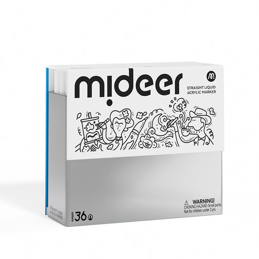 Straight Liquid Acrylic Marker - 36 Colors, Mideer