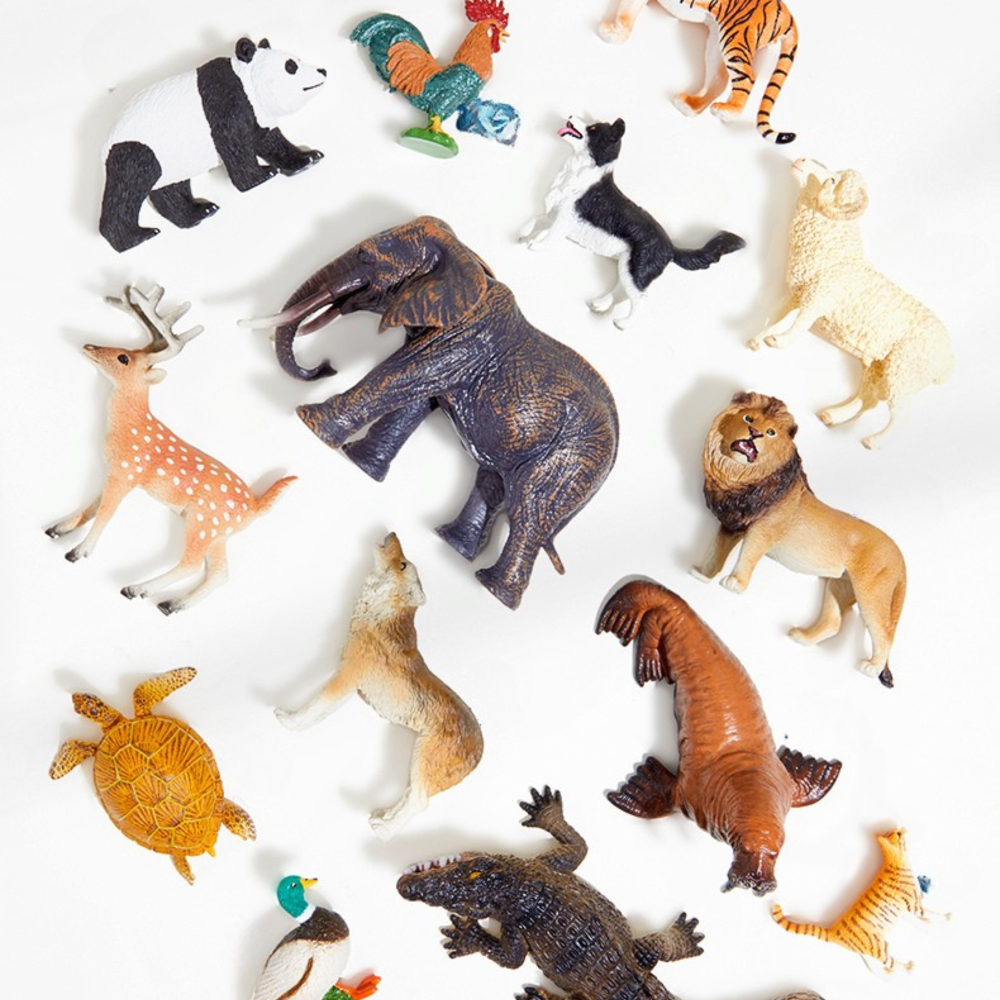 Animal Toys Set: 15 Pieces, Animal Toy Set for Kids 3+