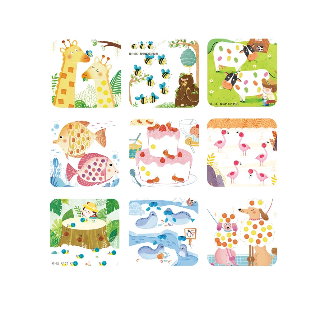 Creative Finger Paint Kit: Animal Party, Mideer