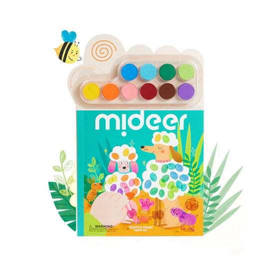 Creative Finger Paint Kit: Animal Party, Mideer
