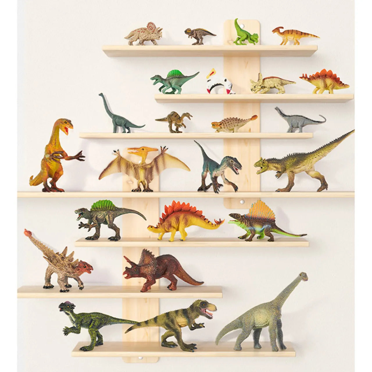 Dinosaur Toys Set: 24 Pieces, Dinosaur Toy Set for Kids 3+