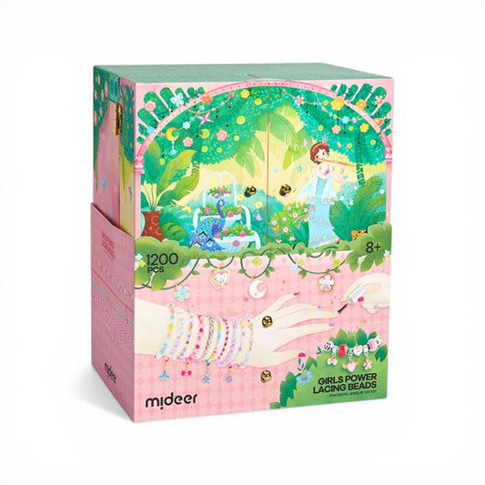 Girls Power Lacing Beads: Princess Treasure Box 1200 pcs, Mideer