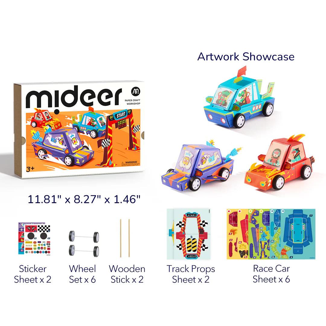 Paper Craft Workshop: Racing Car, Mideer