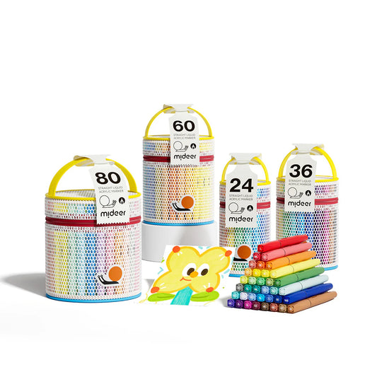 Straight Liquid Acrylic Marker 80 Colors, Mideer