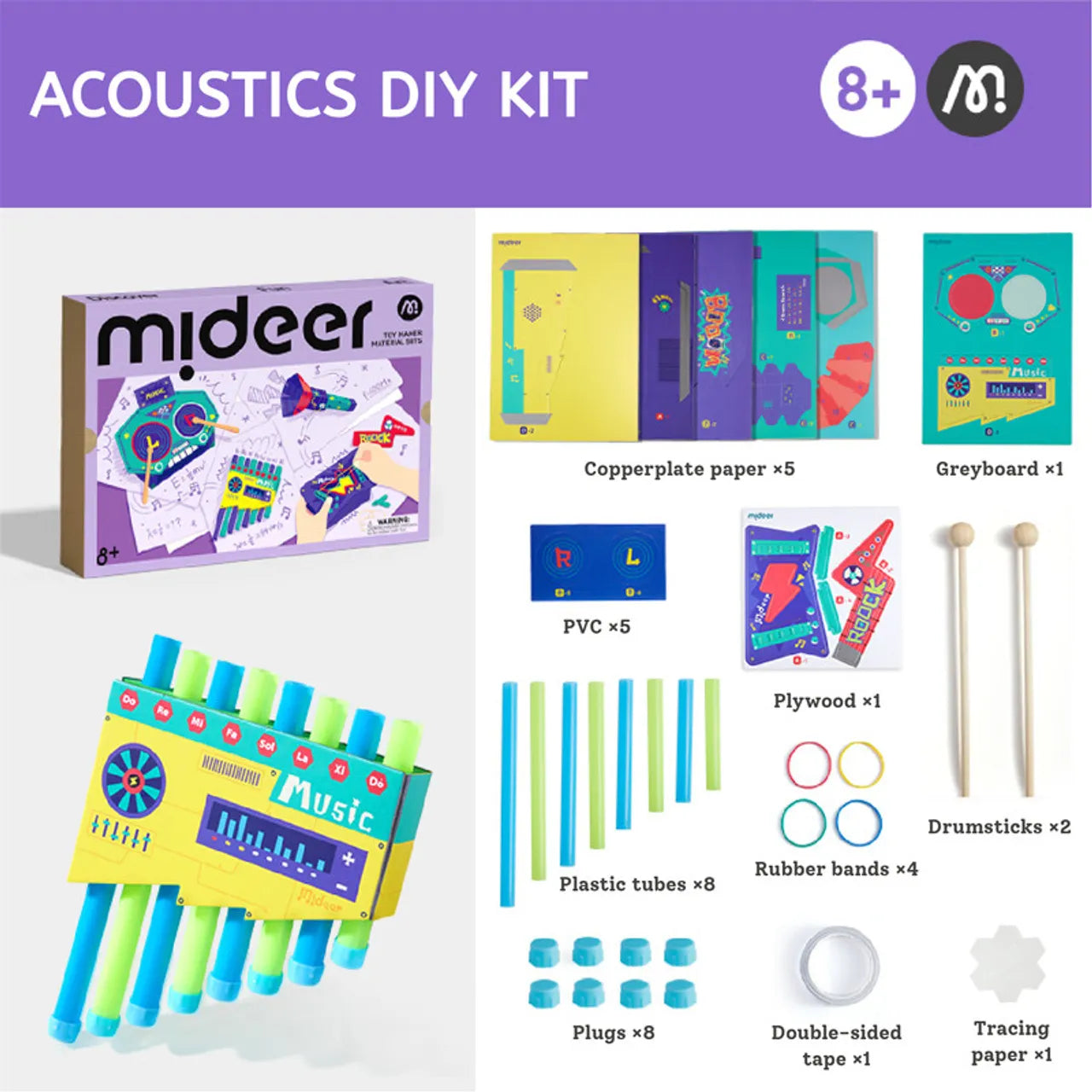 Toy Maker Material Set: Acoustics, Mideer