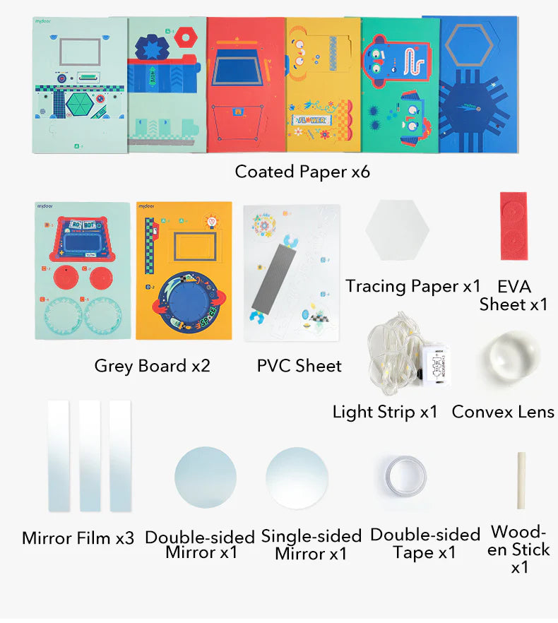 Toy Maker Material Set: Optics, Mideer