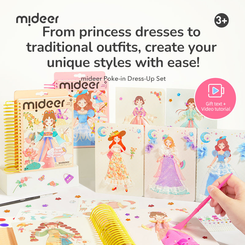 Poke-in Dress-Up Set - Princess Evening Gown, Mideer
