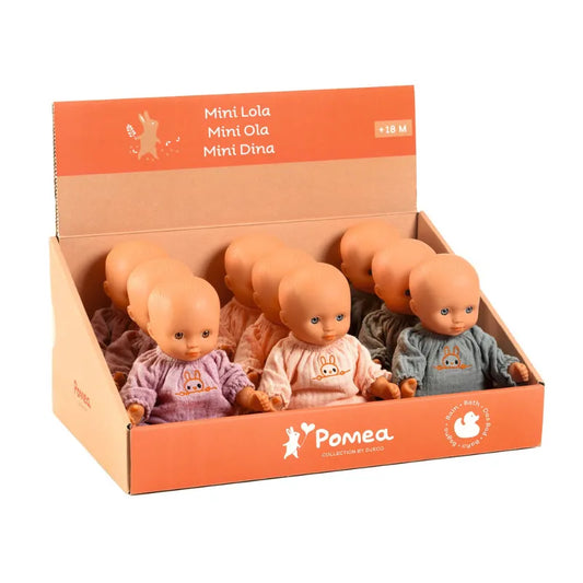 Mini Lola Ola Dina, Vinyl Baby Doll For Kids 18 Months+, 3 Designs Assorted